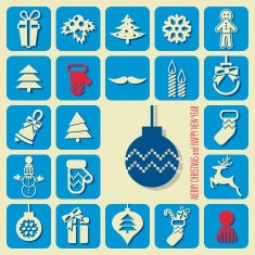 Christmas icons set N84