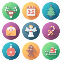 Christmas icons set N85