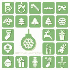 Christmas icons set N93