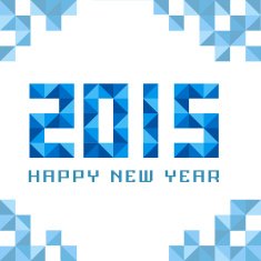 blue geometric style 2015