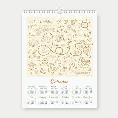 Calendar 2015 sketch back to school design