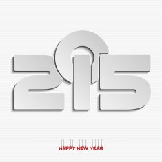 New year 2015 greeting card design N8