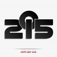 New year 2015 greeting card design N10