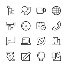office and business icons N18