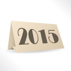 2015 billboard on white background