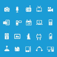 Media & Publishing icons Prime series vector