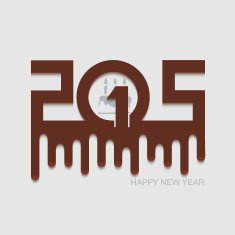 Vector modern new year 2015 background N12