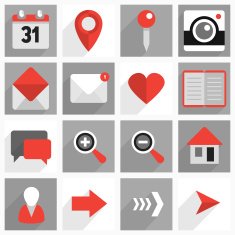 Flat icons N8