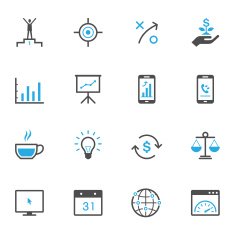 Business and finance icons N9