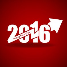 Happy New Year with arrow up N3