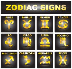 Astrology Set of signs the zodiac