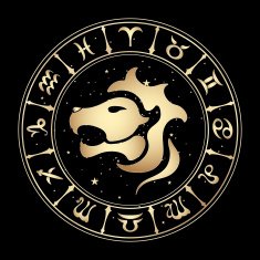 zodiac sign Leo vector illustration