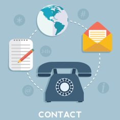Vector contact us concept illustration N4