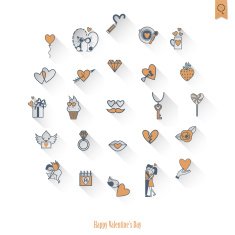Happy Valentines Day Icons N293