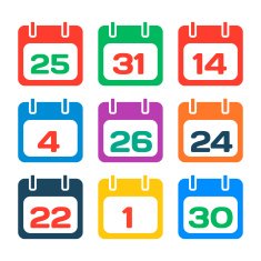calendar icons N43