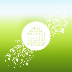 Vector calendar may