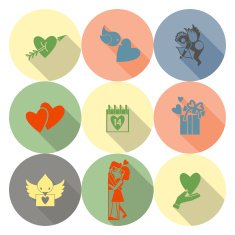 Happy Valentines Day Icons N306