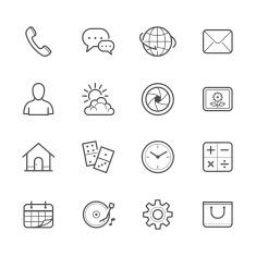 Mobile Phone Icons for application