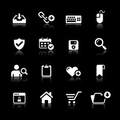 White Icons Set N3