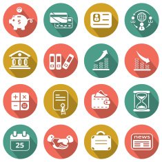 Flat Business icons N9