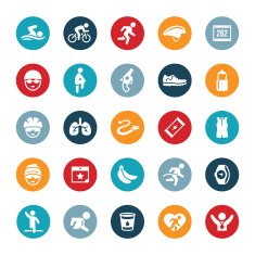 Triathlon Icons free image download