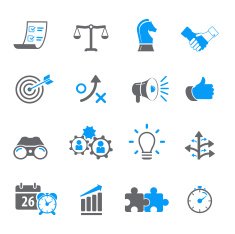 Strategy and Business Icon set N6