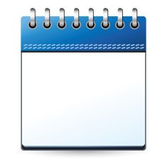 Calendar blue blank N2 free image download