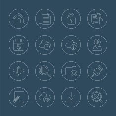 web line icon set N4