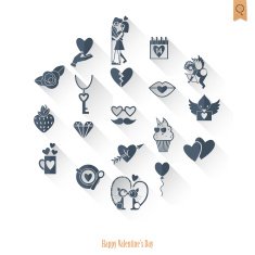 Happy Valentines Day Icons N308