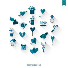 Happy Valentines Day Icons N312