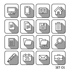 vintage icon set 01