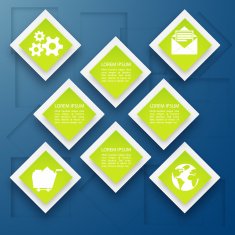 Flat Business Infographic Background N13