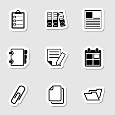 Document Office Icons as Labes