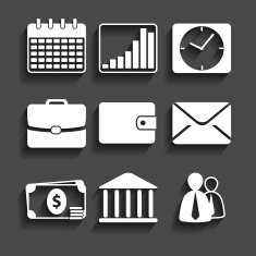 simple set of business icons2