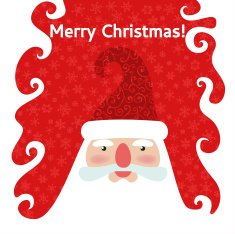 Christmas New Year vector greetings card