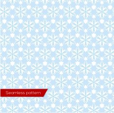 Snowflakes Seamless Pattern Vector