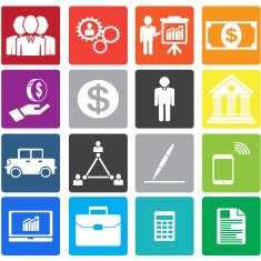 collection business icon color