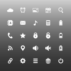 Mobile application icons