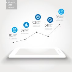 Graphic Info Elements - Mobile Marketing