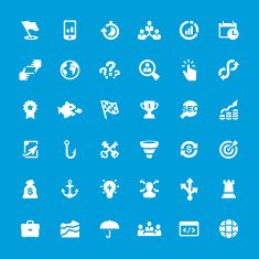 Corporate Business vector icons set