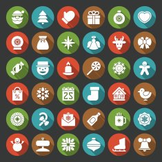 Christmas Icons Vector Set N5