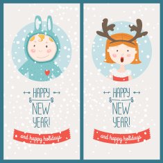 Happy new year card N26