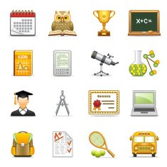 Education icons N16
