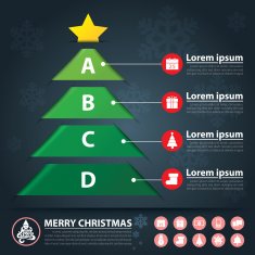 christmas banner infographic