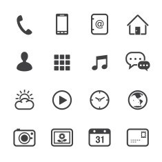 Mobile Phone Icons N7