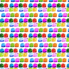 seamless pattern of funny characters