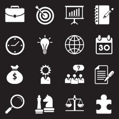 Business and Management Icons N8