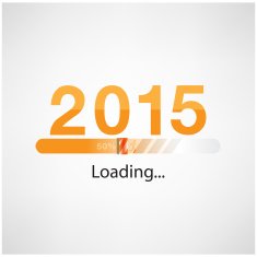 New year 2015 loading background