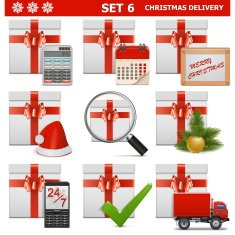 Vector Christmas Delivery Set 6