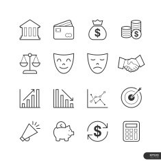 Business & finance Icons set